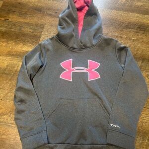 Under Armour Pink and Gray Hoodie